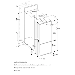 Gaggenau RVB497190 Vario k�le-/fryseskab serie 400 Fuldt integrerbart