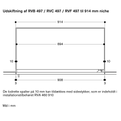 Gaggenau RVB497190 Vario k�le-/fryseskab serie 400 Fuldt integrerbart