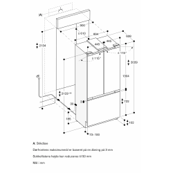 Gaggenau RVY497190 Vario kle-/fryseskab serie 400 Fuldt integrerbart