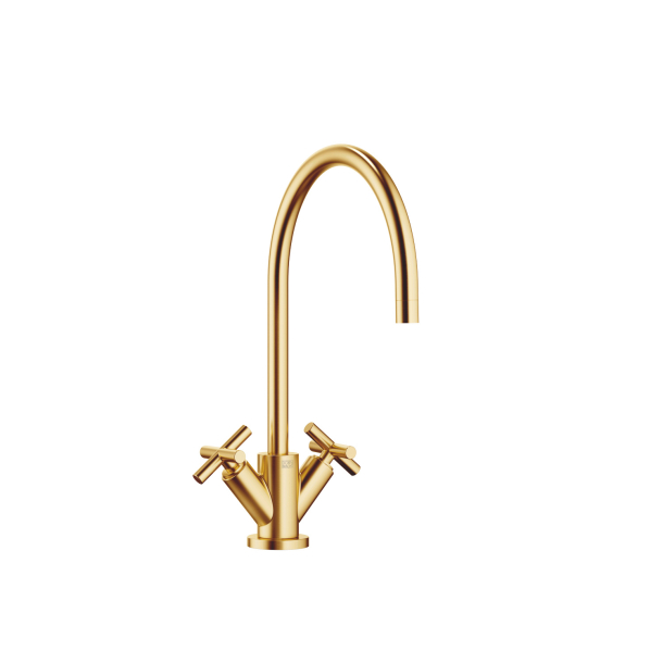 TARA Single-hole mixer - Brushed Durabrass (23kt Gold)