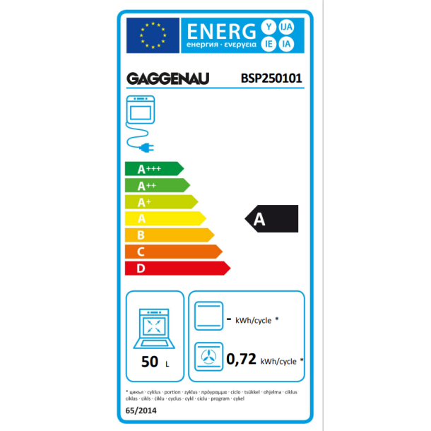 Gaggenau BSP250101 Kombidampovn serie 200