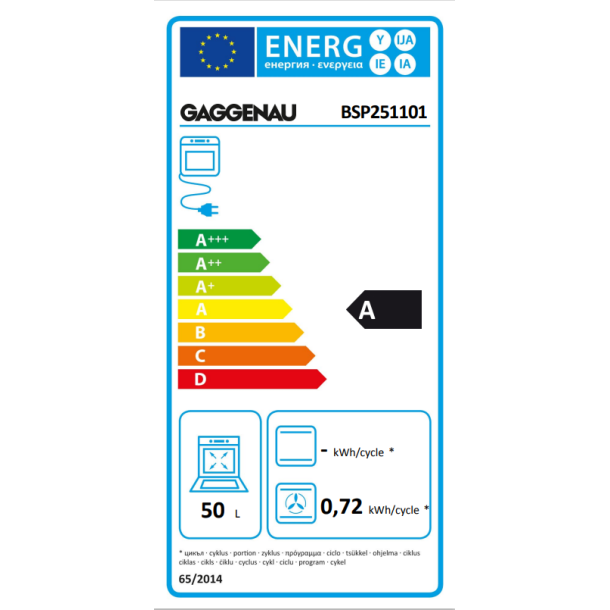  Gaggenau BSP251101 Kombidampovn serie 200
