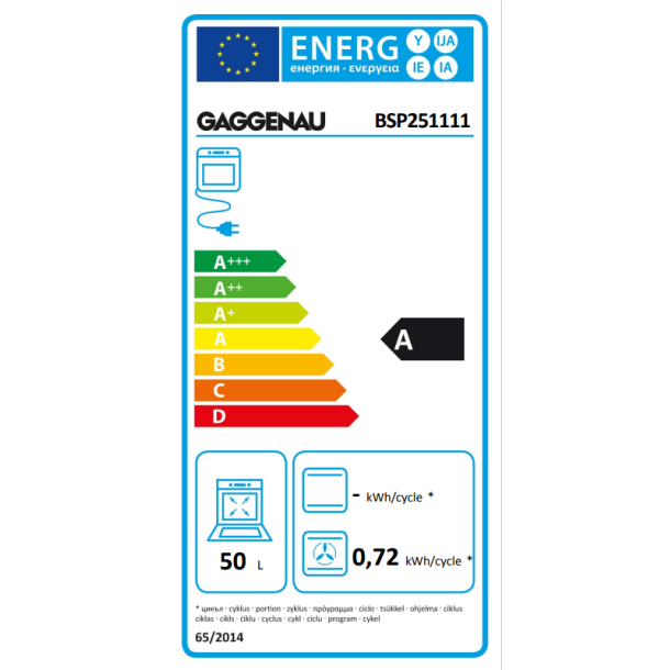 Gaggenau BSP251111 Kombidampovn serie 200