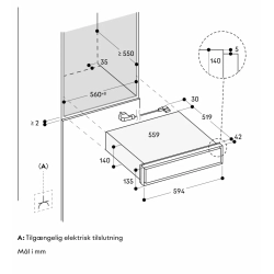 Gaggenau GW451120 Varmeskuffe Expressive series - rustfrit stl - bredde 60 cm, hjde 14 cm
