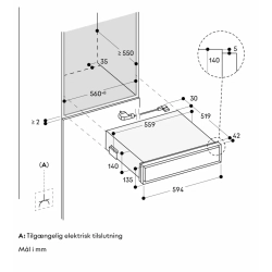 Gaggenau GV451120 Vakuumskuffe Expressive series - rustfrit stl - bredde 60 cm, hjde 14 cm