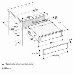 Gaggenau GV051190 Vakuumskuffe Expressive series, fuld integrerbar u/front, bredde 60 cm/hjde 14 cm