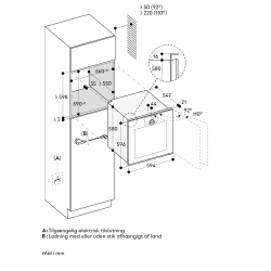 Gaggenau GO250100 Ovn Minimalistic series Hjrehngslet - onyx, bredde 60 cm