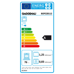 Gaggenau BOP220112 Ovn serie 200 Hjrehngslet - Metallic