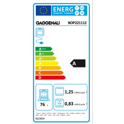 Gaggenau BOP221112 Ovn serie 200 Venstrehngslet - Metallic