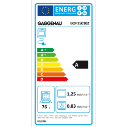 Gaggenau BOP250102 Ovn serie 200 Hjrehngslet - Antracit 