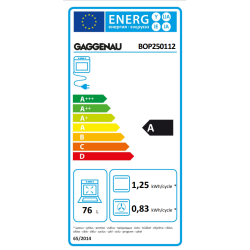 Gaggenau BOP250112 Ovn serie 200 Hjrehngslet - Metallic