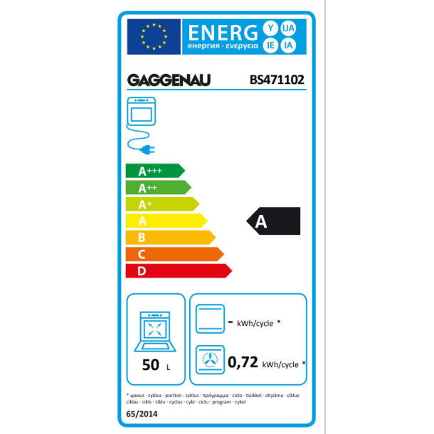 Gaggenau BS471102 Kombidampovn serie 400 Venstrehngslet