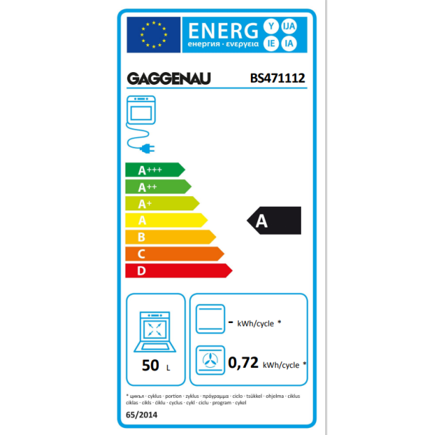 Gaggenau BS471112 Kombidampovn serie 400 Venstrehngslet