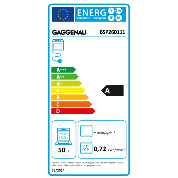 Gaggenau BSP260111 Kombidampovn serie 200
