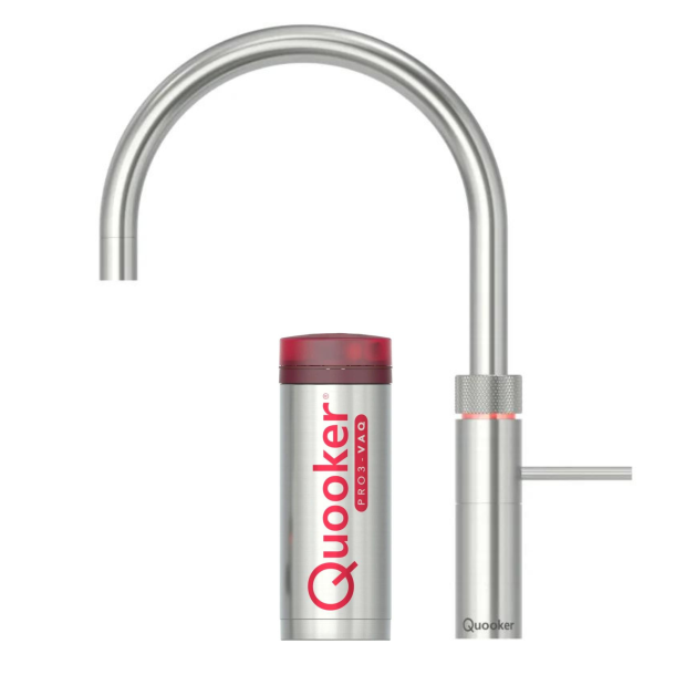 Quooker Fusion Round inkl. Pro3 beholder - Rustfrit stl